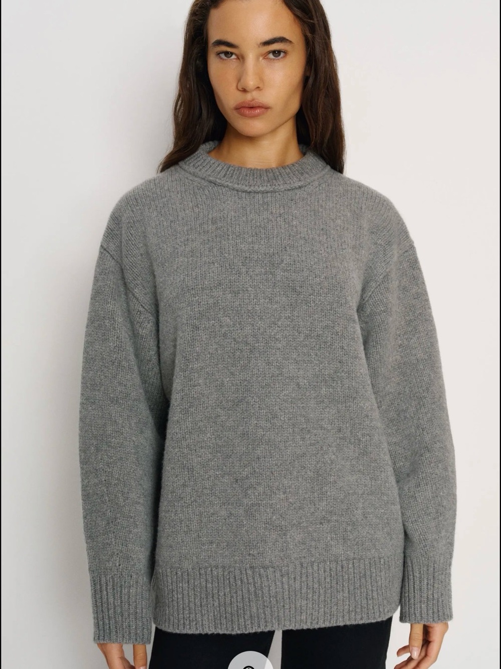 Reformation Jo Regenerative Wool Oversized Crew - Picture 1 of 5